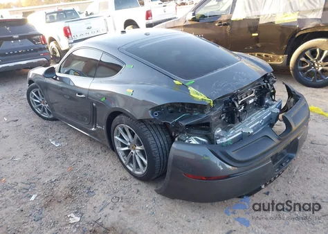 2018 Porsche 718 Cayman из США, поврежденный, VIN WP0AA2A89JK262154